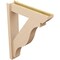 Ekena Millwork 6-in W x 26-in D x 34-in H Funston Slat Rough Cedar Woodgrain TimberThane Outlooker, Primed Tan OUTUR060X26X34FST24RCPR - alternate 6